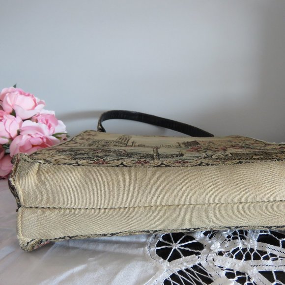 1950s La Marquise Italian Tapestry Purse - Picture 8 of 11